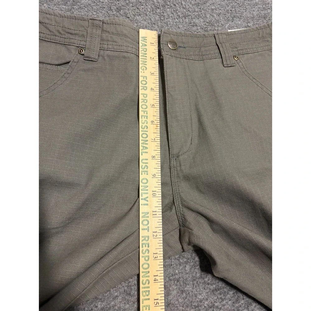 Gravel Gear Ripstop Carpenter Pants Mens 36x30 Olive Relaxed Fit Straight Leg